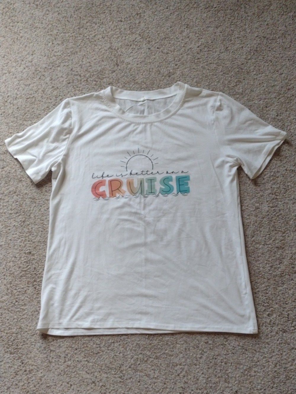 White 'Cruise' Graphic Tee